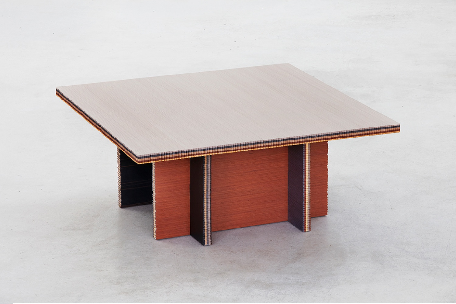 Il legno di recupero ALPI nella nuova collezione di tavoli “George”,  progettati da Marco Campardo per la SEEDS London Gallery