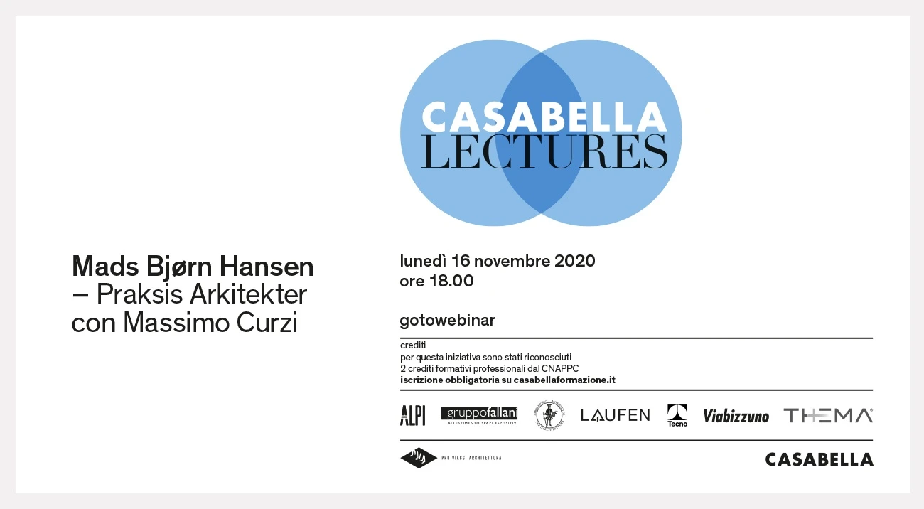 ALPI is the partner of CASABELLA Lectures - Online Talks