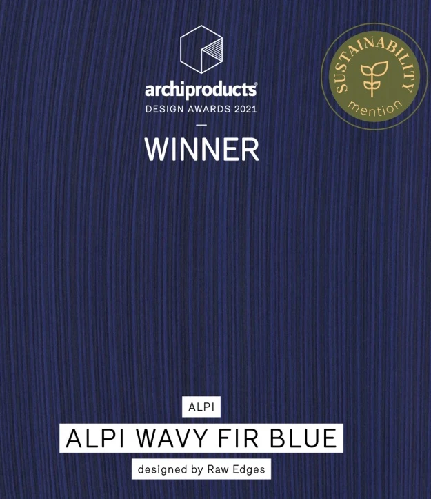 ALPI Wavy Fir by Raw Edges vince gli Archiproducts Awards 2021