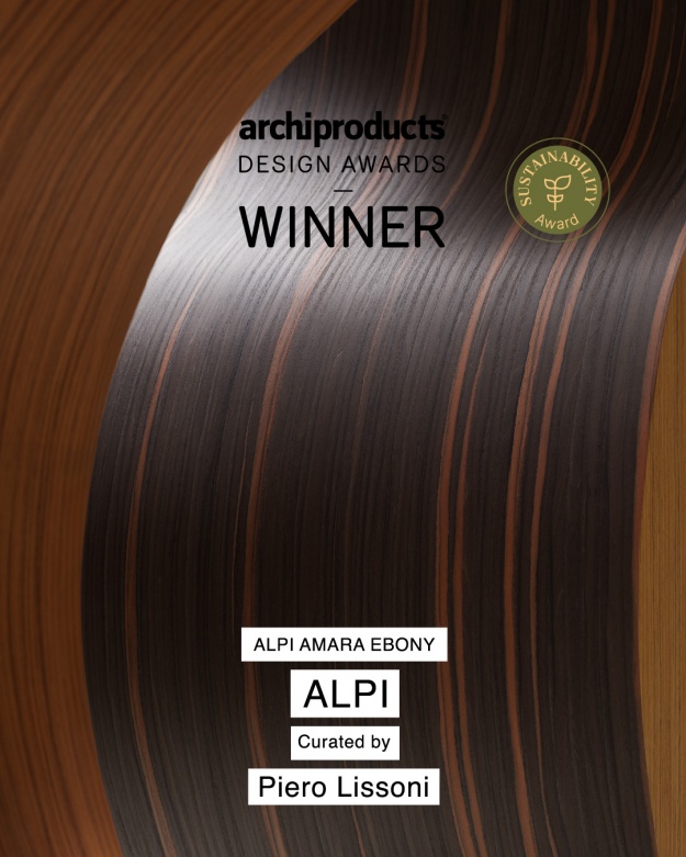 ALPI Amara Ebony curated by Piero Lissoni wins Archiproducts Design Award 2022